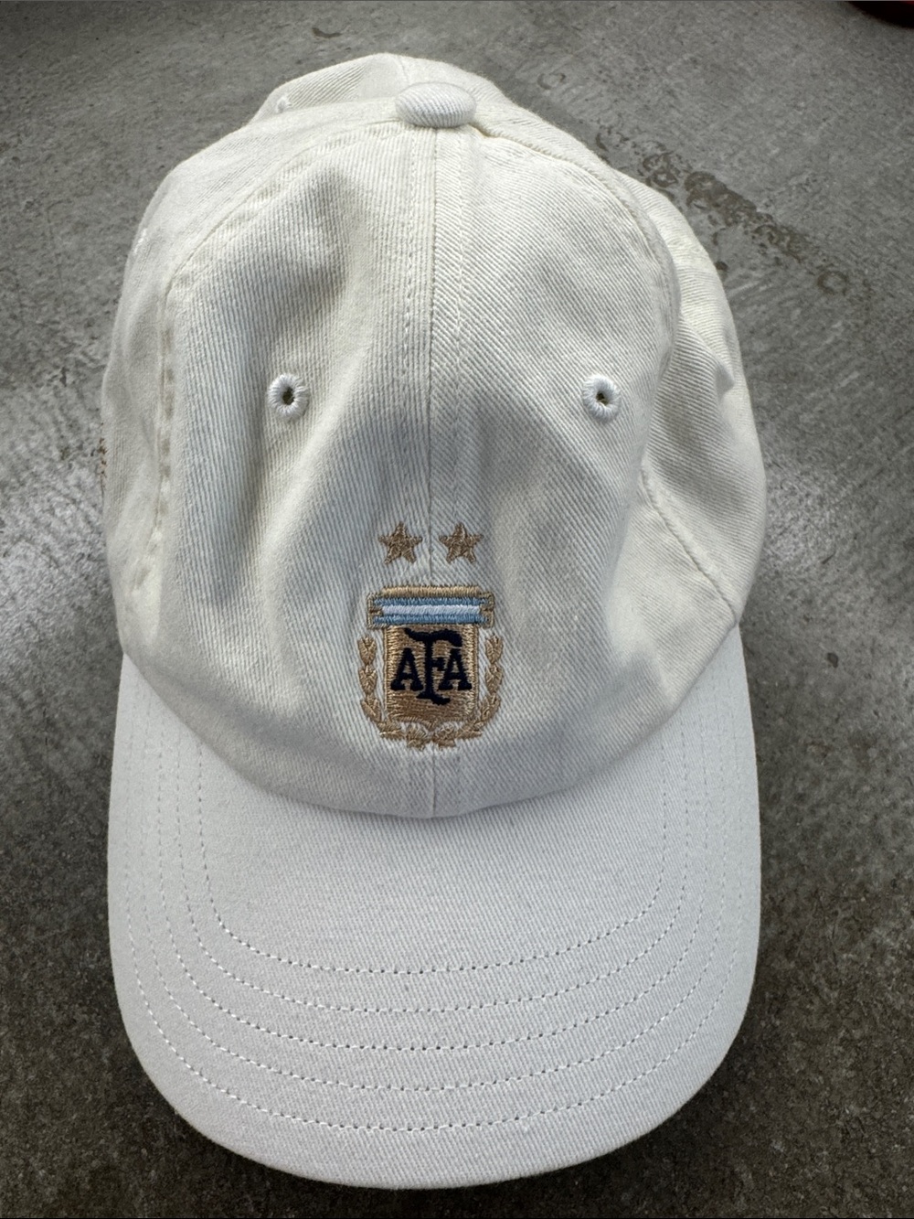 Adidas White Baseball Cap with Embroidered AFA Crest . For men’s or women’s